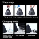 SX698 Mini Volcanic Shape Touch Switch USB LED Light Air Humidifier for Home & Office(Pink)