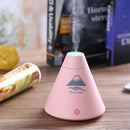 SX698 Mini Volcanic Shape Touch Switch USB LED Light Air Humidifier for Home & Office(Pink)