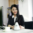 SX698 Mini Volcanic Shape Touch Switch USB LED Light Air Humidifier for Home & Office(White)