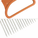 10 PCS Stainless Steel Vegetable Onion Cutter Holder Meat Needle Kitchen Tools(Orange)