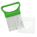 10 PCS Stainless Steel Vegetable Onion Cutter Holder Meat Needle Kitchen Tools(Green)