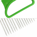 10 PCS Stainless Steel Vegetable Onion Cutter Holder Meat Needle Kitchen Tools(Green)