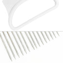 10 PCS Stainless Steel Vegetable Onion Cutter Holder Meat Needle Kitchen Tools(White)