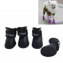 Lovely Pet Dog Shoes Puppy Candy Color Rubber Boots Waterproof Rain Shoes, L, Size: 5.7 x 4.7cm(Black)