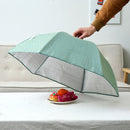 Folding Food Cover Keep Foods Warm Aluminum Foil Cover, Blue Flowers Pattern, Size: 80*80*17cm