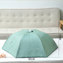 Folding Food Cover Keep Foods Warm Aluminum Foil Cover, Blue Flowers Pattern, Size: 80*80*17cm