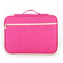 Office Supplies Multi-purpose Zipper Document Folder A4 Storage Bag(Pink)