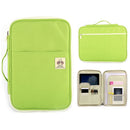 Office Supplies Multi-purpose Zipper Document Folder A4 Storage Bag(Green)