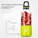 Bingo 500ml Mini Portable USB Rechargeable Electric Juicer Cup Juicer Blender, 22000 Revolutions Per Minute(Green)