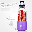 Bingo 500ml Mini Portable USB Rechargeable Electric Juicer Cup Juicer Blender, 22000 Revolutions Per Minute(Purple)