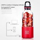 Bingo 500ml Mini Portable USB Rechargeable Electric Juicer Cup Juicer Blender, 22000 Revolutions Per Minute(Red)
