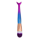 Mermaid Style Plastic Handle Makeup Brush Cosmetic Foundation Cream Powder Blush Makeup Tool(Blue)