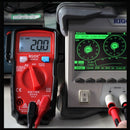BSIDE ADMS6 High-precision Fully Automatic Small Digital Intelligent Multimeter with HD Digital Display & Shockproof Cover, Support Function Range Switch & Double-sided Pen Holder (Red)