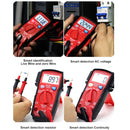 BSIDE ADMS6 High-precision Fully Automatic Small Digital Intelligent Multimeter with HD Digital Display & Shockproof Cover, Support Function Range Switch & Double-sided Pen Holder (Red)