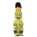 Inflatable Dinosaur Adult Costume Halloween Inflated Dragon Costumes Party Carnival Costume for Women Men(Yellow)