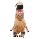 Inflatable Dinosaur Adult Costume Halloween Inflated Dragon Costumes Party Carnival Costume for Women Men(Brown)
