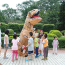 Inflatable Dinosaur Adult Costume Halloween Inflated Dragon Costumes Party Carnival Costume for Women Men(Brown)