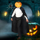Adult Cape Halloween Devil Cloak Costume Festival Party Fancy Robe Shawl Costumes with Cap for Women Men(Black)