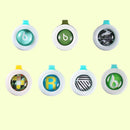 5 PCS Anti-mosquito Buckle Button Plant Essential Oil Inner Core Bugs Away, Random Color Delivery