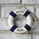 Decorative Life Ring Buoy Home Wall Door Hangings Decor, Diameter: 7cm / 14cm(Blue)