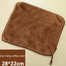 5 PCS Bamboo Fiber Washing Dish Towel Kitchen Cleaning Cloth Double-Sided Scouring Cloth Water Absorption Non-Stick Oil,Can Hang,Random Color Delivery