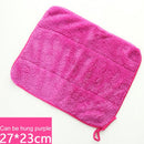 5 PCS Bamboo Fiber Washing Dish Towel Kitchen Cleaning Cloth Double-Sided Scouring Cloth Water Absorption Non-Stick Oil,Can Hang,Random Color Delivery