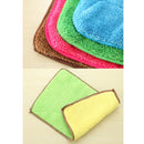 5 PCS Bamboo Fiber Washing Dish Towel Kitchen Cleaning Cloth Double-Sided Scouring Cloth Water Absorption Non-Stick Oil,Can Hang,Random Color Delivery