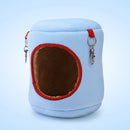 Flannel Cylinder Pet House Warm Hamster Hammock Hanging Bed Small Pets Nest, XL, Size:21*21*21cm(Blue)