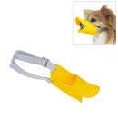 Cute Duck Mouth Shape Silicone Muzzle for Pet Dog, Size: M (Yellow)