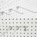 50 PCS Supermarket Clothing Shop Pegboard Slat Wall Hook Shelf Hole Plate, Hole Pitch: 2.5cm, Length: 20cm, Wire Diameter: 3.3mm