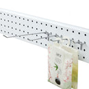 50 PCS Supermarket Clothing Shop Pegboard Slat Wall Hook Shelf Hole Plate, Hole Pitch: 2.5cm, Length: 20cm, Wire Diameter: 3.3mm