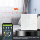 BHT-006GCLW 95-240V AC 5A Smart Home Heating Thermostat for EU Box, Control Boiler Heating with Only Internal Sensor, WiFi (Black)