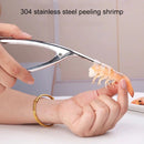2 PCS 304 Stainless Steel Shrimp Shelling Tool Seafood Shell Remover Kitchen Gadgets