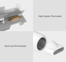 Original Xiaomi Youpin Zhibai 1800W Hair Dryer Mini Portable Anion 1800W 2 Speed Temperature Blow Dryer, US Plug(White)