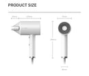 Original Xiaomi Youpin Zhibai 1800W Hair Dryer Mini Portable Anion 1800W 2 Speed Temperature Blow Dryer, US Plug(White)