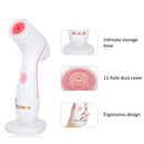 CNaier AE-868 Battery-powered Silicone Ultrasonic Vibration Face Skin Care Electric Facial Cleanser (Pink)