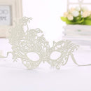 Halloween Masquerade Party Dance Sexy Lady Lace Phoenix Mask(White)