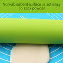 kn055 Solid Wooden Handle Silicone Rolling Pin Non-stick Food Dumpling Stick, Length: 43cm, Random Color Delivery