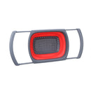 kn003 Household RetractableFruit and Vegetable Water Filter Basket Washing Basket (Red)