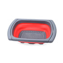kn003 Household RetractableFruit and Vegetable Water Filter Basket Washing Basket (Red)