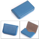 2 PCS Premium PU Leather Business Card Case with Magnetic Closure , Size: 10*6.5*1.7cm(Blue)