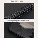 2 PCS Premium PU Leather Business Name Card Case with Magnetic Closure , Size: 10*6.5*1.7cm(Red)