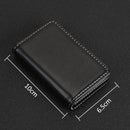 2 PCS Premium PU Leather Business Name Card Case with Magnetic Closure , Size: 10*6.5*1.7cm(Yellow)