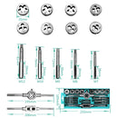 20 PCS Multi-specification Tap and Die Combination Set Hand Metric Wire Tapping Wrench Winch
