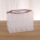 Large Storage Box Three Layer Large 36 Slots Plastic Craft Accessories Beards Jewelry Storage Box Container Home Organizer(Transparent)