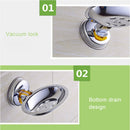 2 PCS ABS Square Drain Bathroom Suction Cup Soap Holder