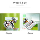 2 PCS ABS Square Drain Bathroom Suction Cup Soap Holder