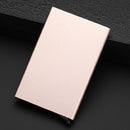 Antimagnetic Stainless Steel PU Business Card Holder Credit Card Case, Size: 10*6.2*0.8cm(Gold)
