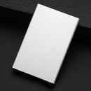Antimagnetic Stainless Steel PU Business Card Holder Credit Card Case, Size: 10*6.2*0.8cm(White)
