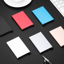 Antimagnetic Stainless Steel PU Business Card Holder Credit Card Case, Size: 10*6.2*0.8cm(Grey)